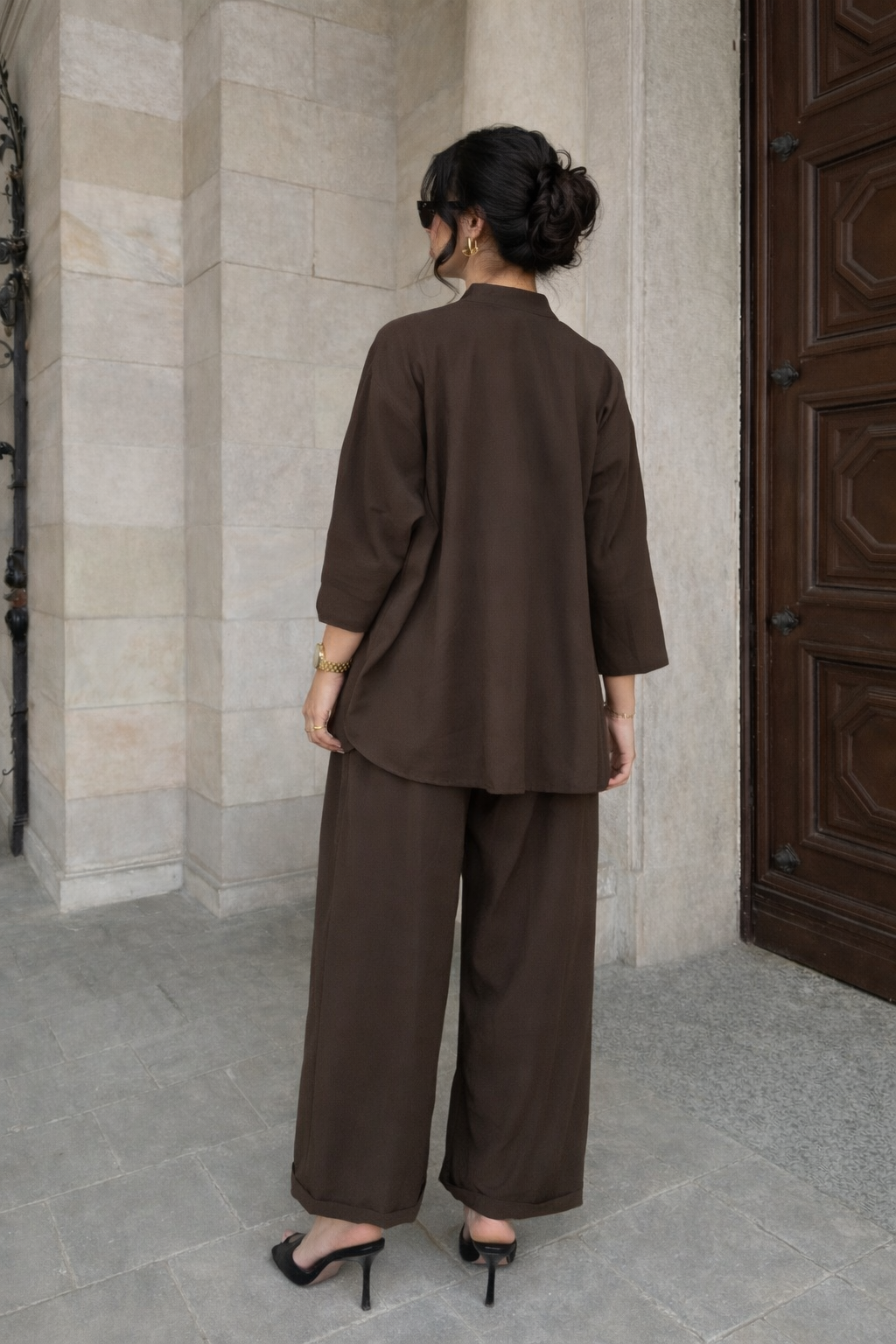 Ensemble oversize - Marron - 2