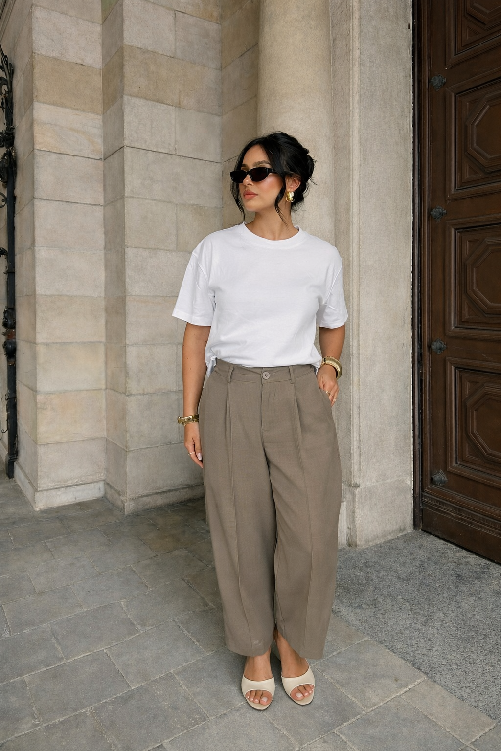 Pantalon Ballon - Taupe 