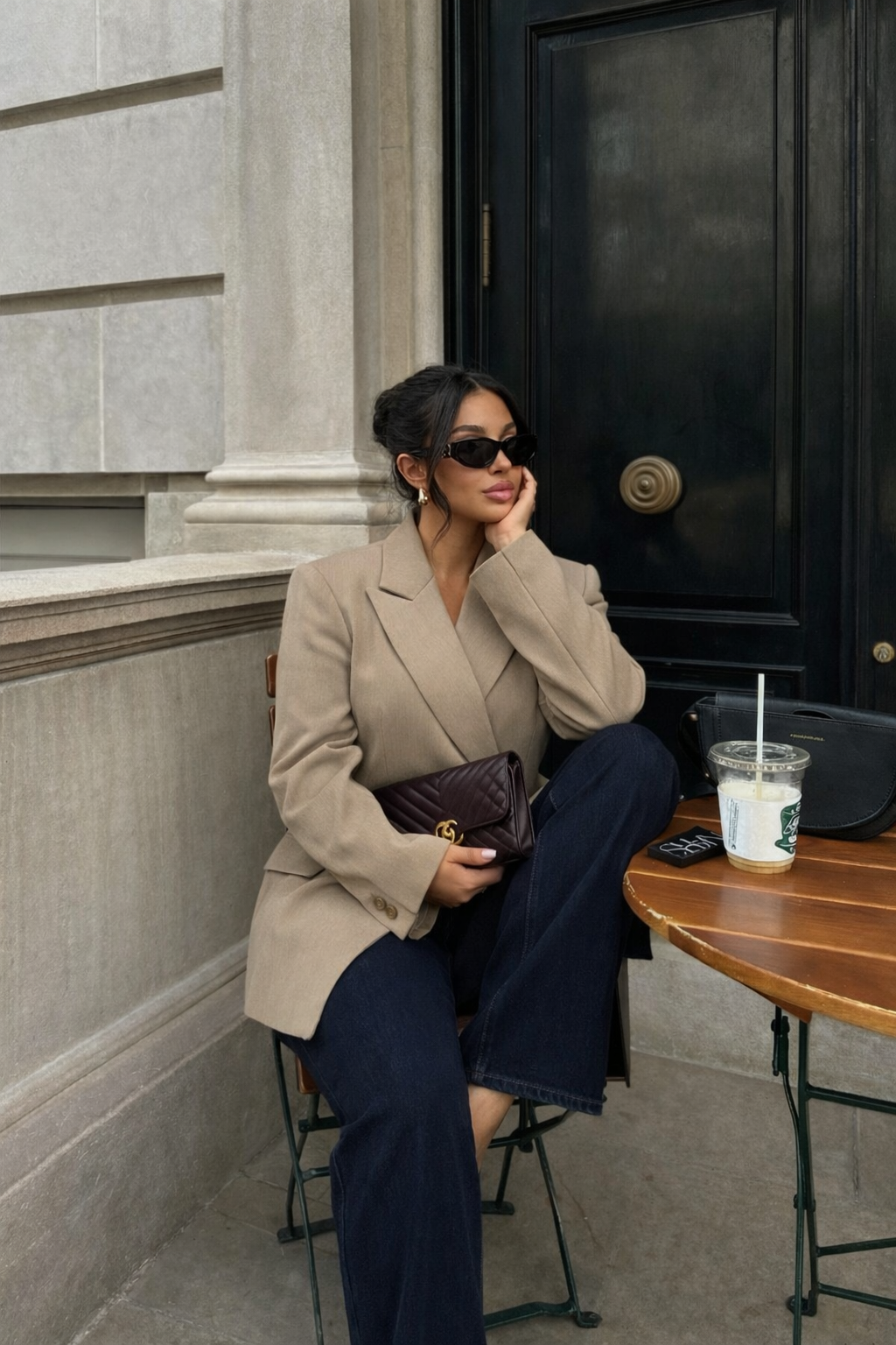 Blazer oversize - Beige  - 2