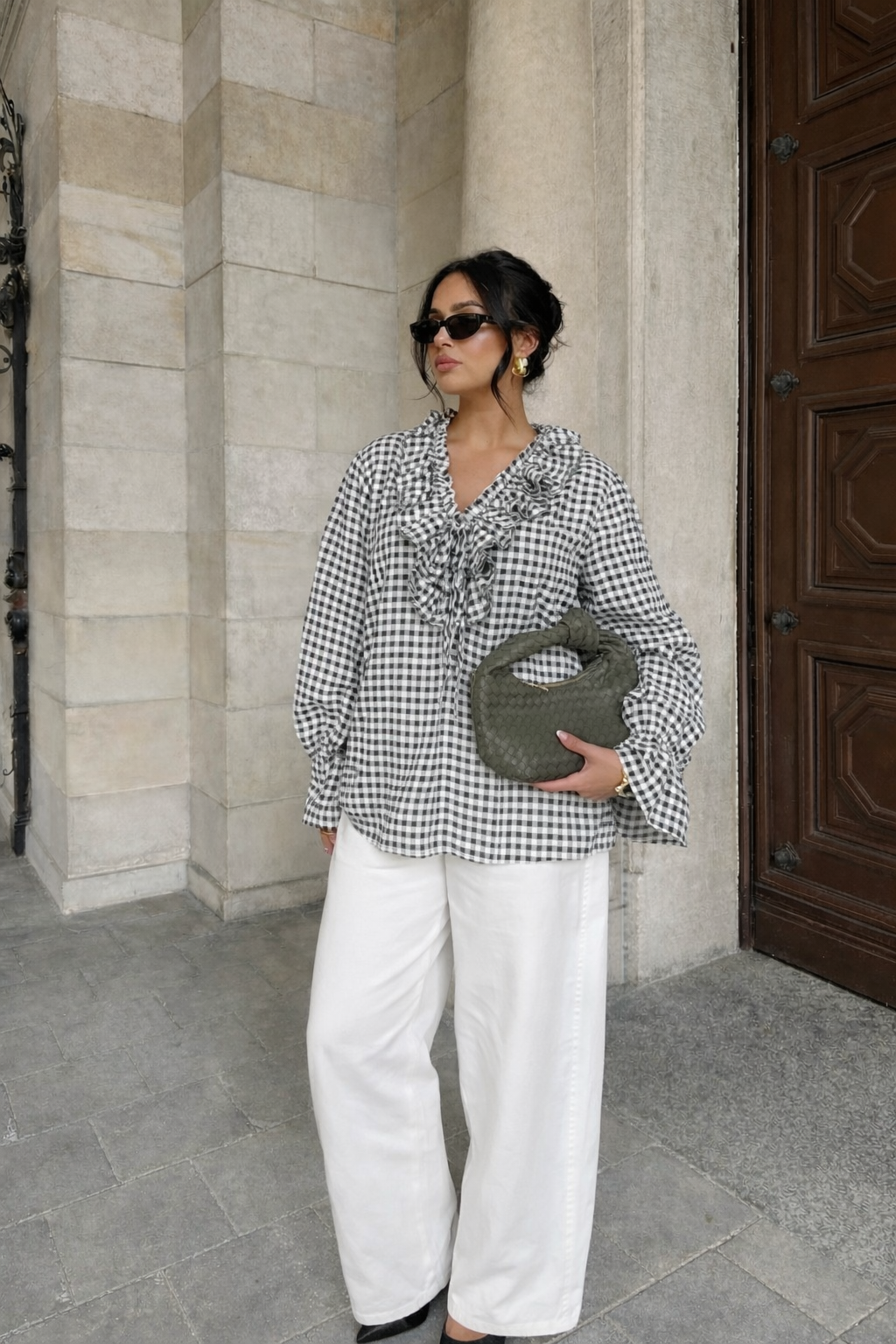 Blouse Vichy - Kaki  — 1